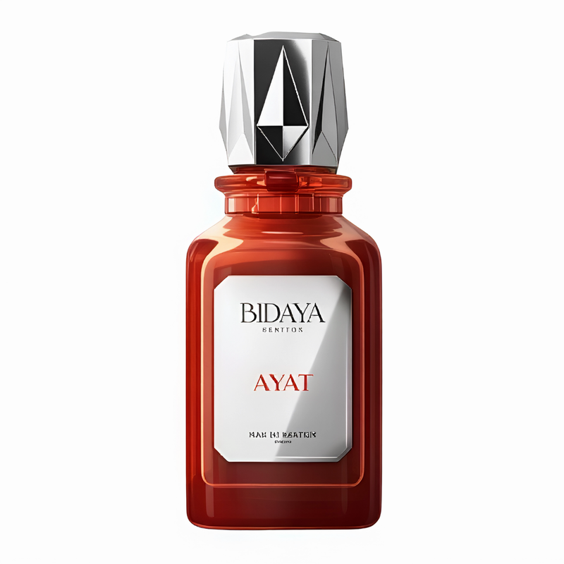 Frasco do perfume Ayat 100ml Bidaya Eau De Parfum, família floral e doce/gourmand.