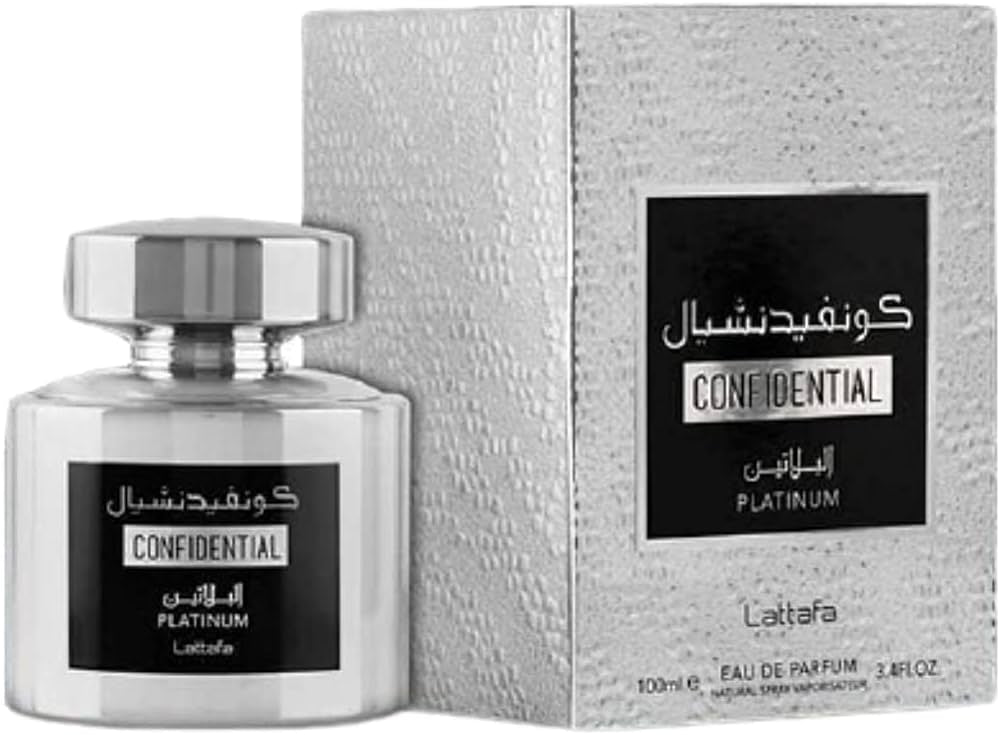 Confidential Platinum Eau De Parfum Lattafa 100ml