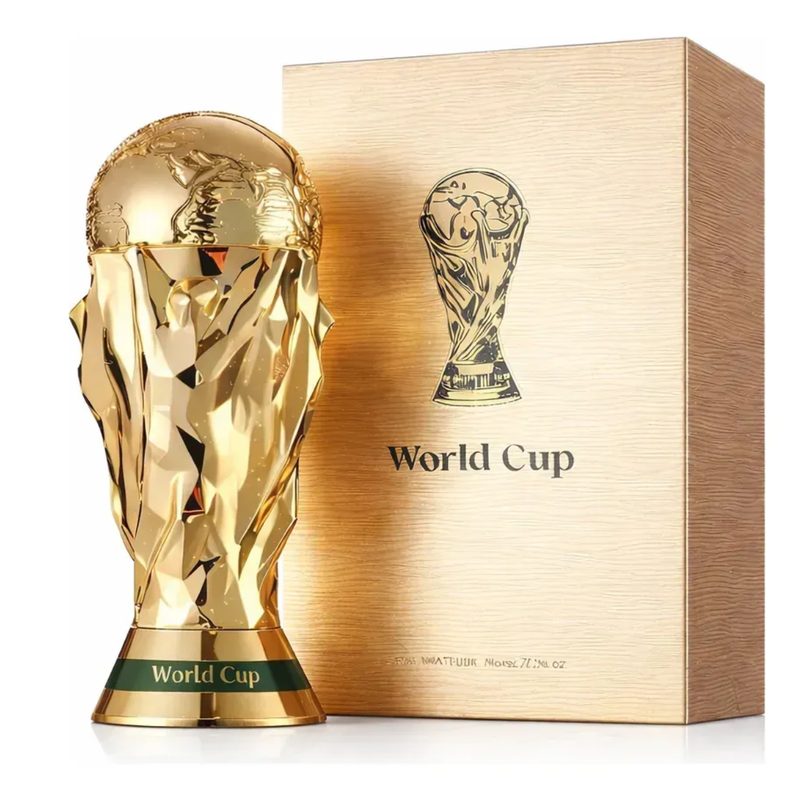 Frasco do perfume World Cup 2026 Zakat 80ml EDP Cítrico Frutado, família aquático.