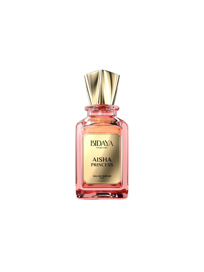 Frasco do perfume Bidaya Aisha Princess EDP 100ml.