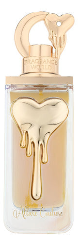 Frasco do perfume Perfume Allure Couture Fragrance World 100ml EDP Feminino Floral, família doce/gourmand.