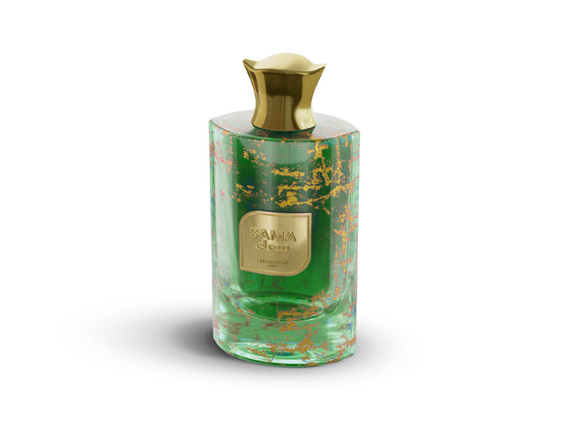 Frasco do perfume Sama Mawwal Eau De Parfum 100ml Masculino, família amadeirado e âmbar.