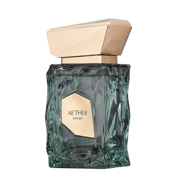 Frasco do perfume Aether Extrait French Avenue Eau De Parfum 100ml Unisex, família amadeirado e âmbar.