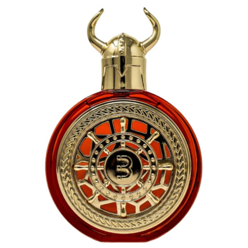 Frasco do perfume Viking Rio Bharara Eau De Parfum 100ml, família amadeirado e âmbar.