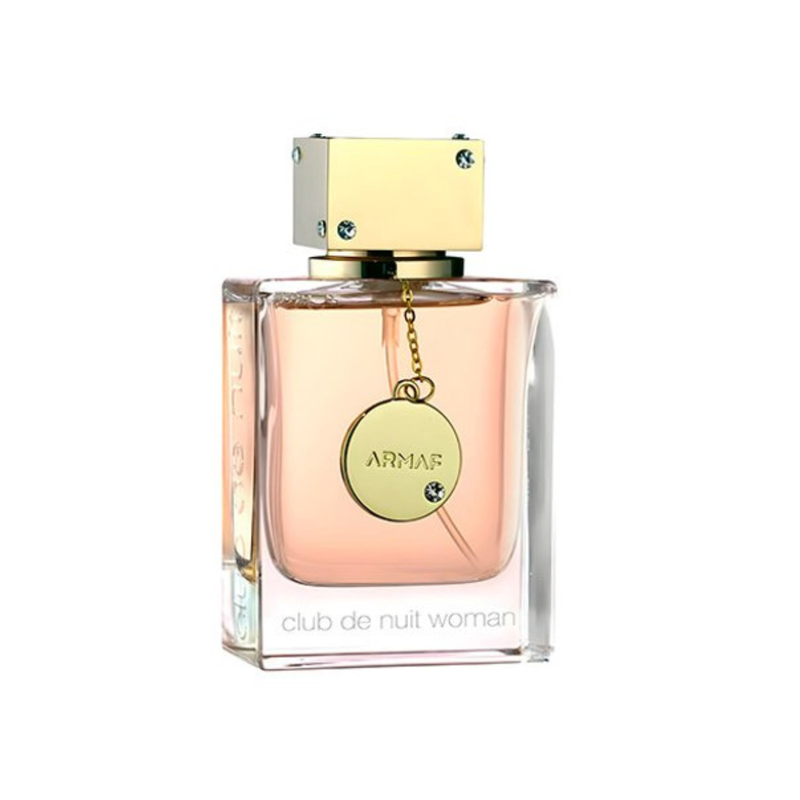 Frasco do perfume Club De Nuit Armaf Eau De Parfum 100ml Feminino, família floral e doce/gourmand.