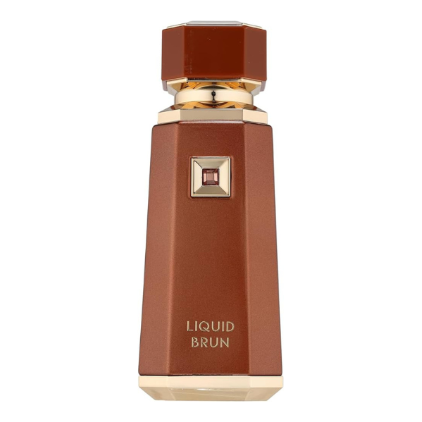 Frasco do perfume Perfume Liquid Brun French Avenue 100ml EDP Unissex, família amadeirado e especiado.