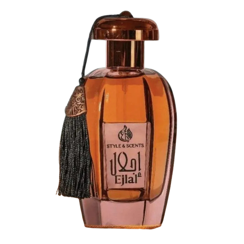 Frasco do perfume Scandal Ejlal Style Scent 100ml EDP, da Style & Scents, família amadeirado e âmbar.