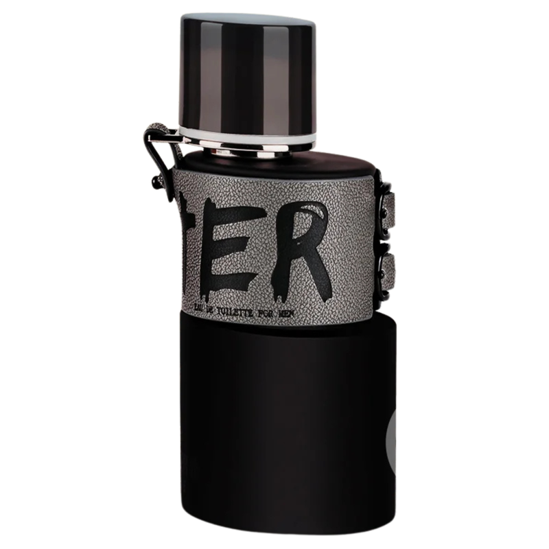 Frasco do perfume Hunter Intense Armaf 100ml EDP Masculino, família amadeirado e âmbar.