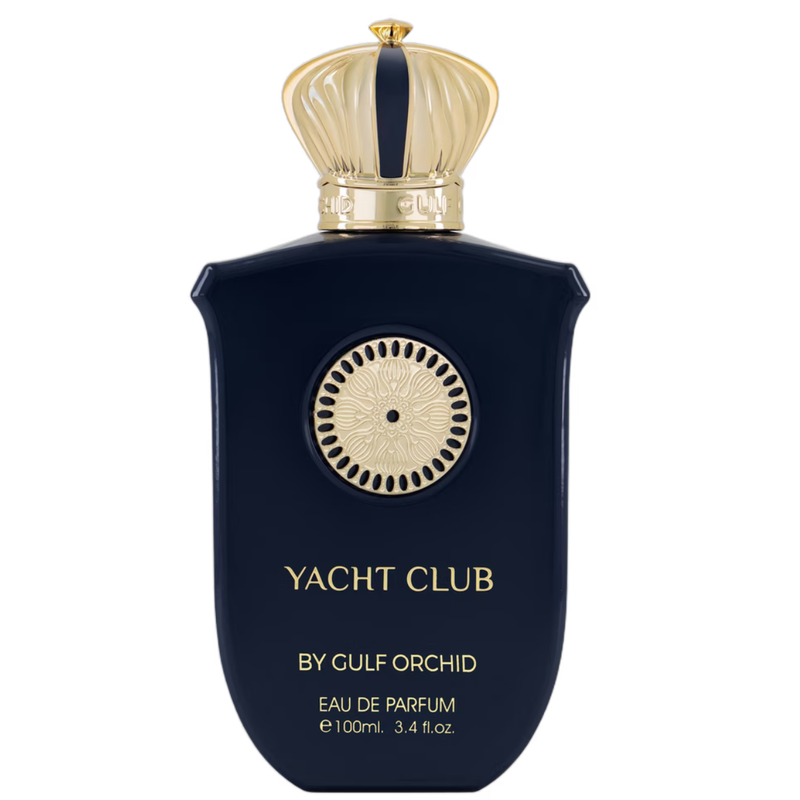 Frasco do perfume Yacht Club Gulf Orchid EDP 100ml, família aquático e cítrico.