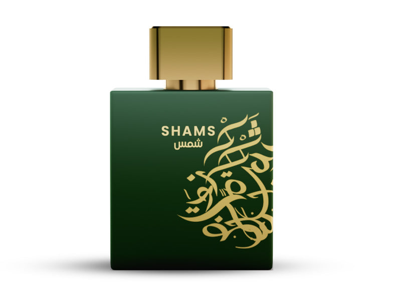 Frasco do perfume Shams Mawwal Eau De Parfum 100ml Masculino, família amadeirado e âmbar.