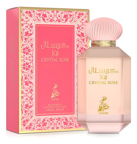 Perfume Árabe Crystal Rose Sahari 100ml EDP Feminino