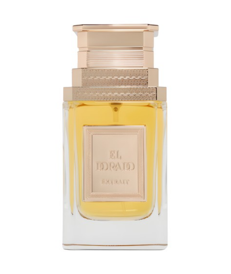 Frasco do perfume El Dorado French Avenue Extrait De Parfum 100ml, família amadeirado e âmbar.