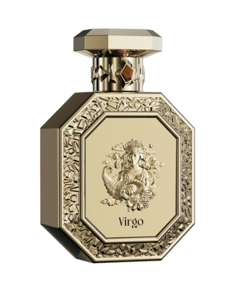 Frasco do perfume Genesis Virgo French avenue Eau De Parfum 90ml Unisex, família amadeirado e âmbar.