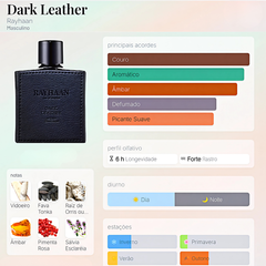 Perfume Árabe Dark Leather Rayhaan 100ml EDP