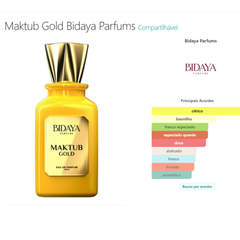 Perfume Árabe Maktub Gold Bidaya 100ml Eau De Parfum Unissex