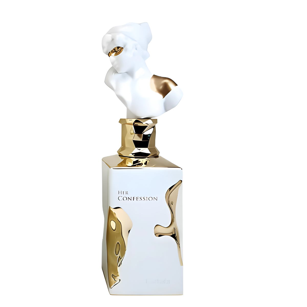 Frasco do perfume Her Confession Lattafa Eau De Parfum 100ml Feminino, família floral e doce/gourmand.