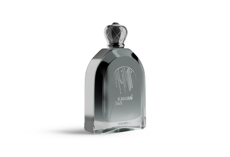 Frasco do perfume Kaman Mawwal Eau De Parfum 100ml Feminino, família floral e doce/gourmand.