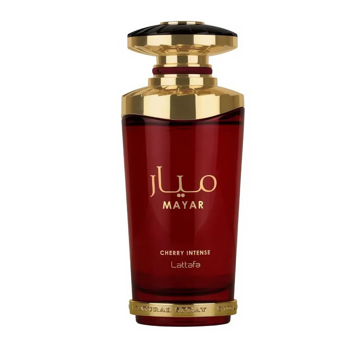 Frasco do perfume Mayar Cherry Intense EDP Lattafa 100ml feminino, família floral e doce/gourmand.
