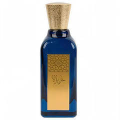 Frasco do perfume Azeezah Lattafa Eau De Parfum 100ml Unisex, família amadeirado e âmbar.