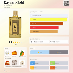 Kayaan Gold Al Wataniah Eau De Parfum 100ml Masculino