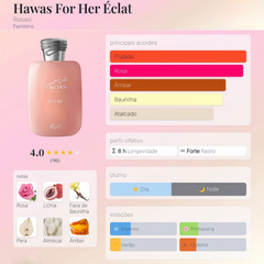 Perfume Árabe Hawas Eclat Rasasi 100ml EDP Masculino