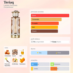 Teriaq Lattafa Eau De Parfum 100ml feminino