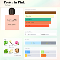 Perfume Árabe Pretty In Pink Rayhaan 100ml EDP Feminino