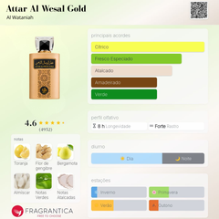 Perfume Árabe Attar Gold Al Wataniah 100ml EDP Unissex
