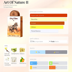 Perfume Árabe Art of Nature II Lattafa 100ml EDP Unisex