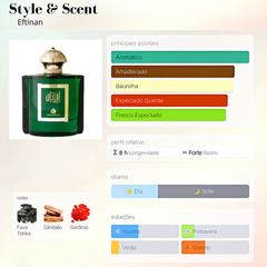 Perfume Árabe Eftinan Style & Scents 100ml EDP Unissex