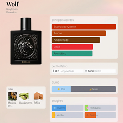 Perfume Árabe Wolf  Rayhaan 100ml EDP Unissex