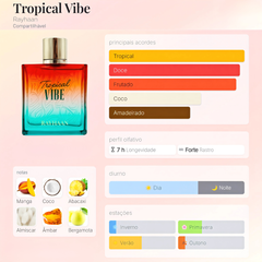 Perfume Árabe Tropical Vibe Rayhaan 100ml EDP Unissex Floral