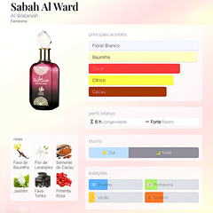 Sabah Al Ward Al Wataniah Eau De Parfum 100ml Feminino