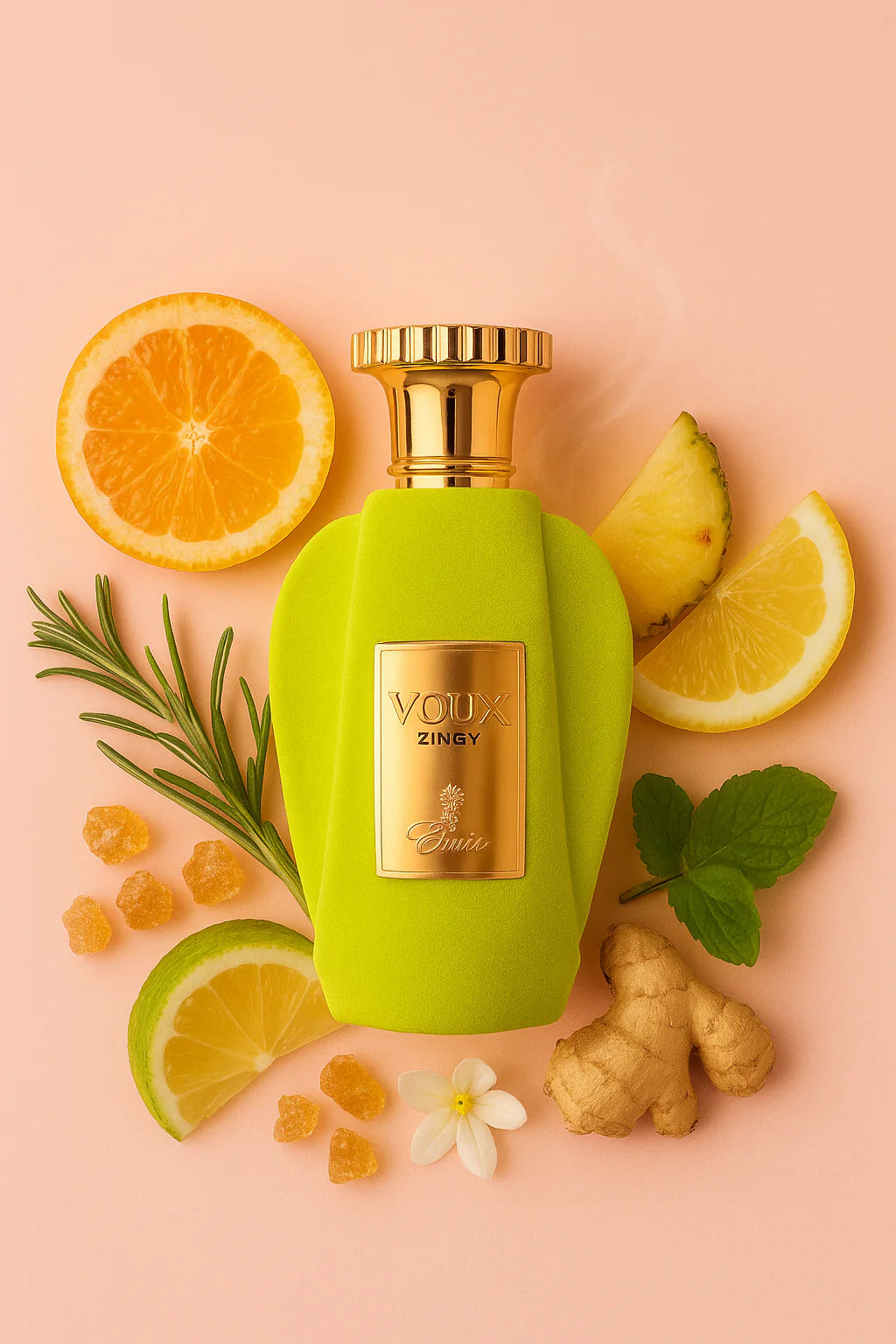 Perfume Árabe Voux Zingy Paris Corner 100ml EDP Cítrico Unissex