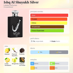 Ishq Al Shuyukh Silver Lattafa Eau De Parfum 100ml