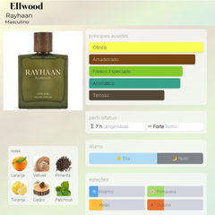 Perfume Árabe Ell Wood Rayhaan 100ml EDP Unissex