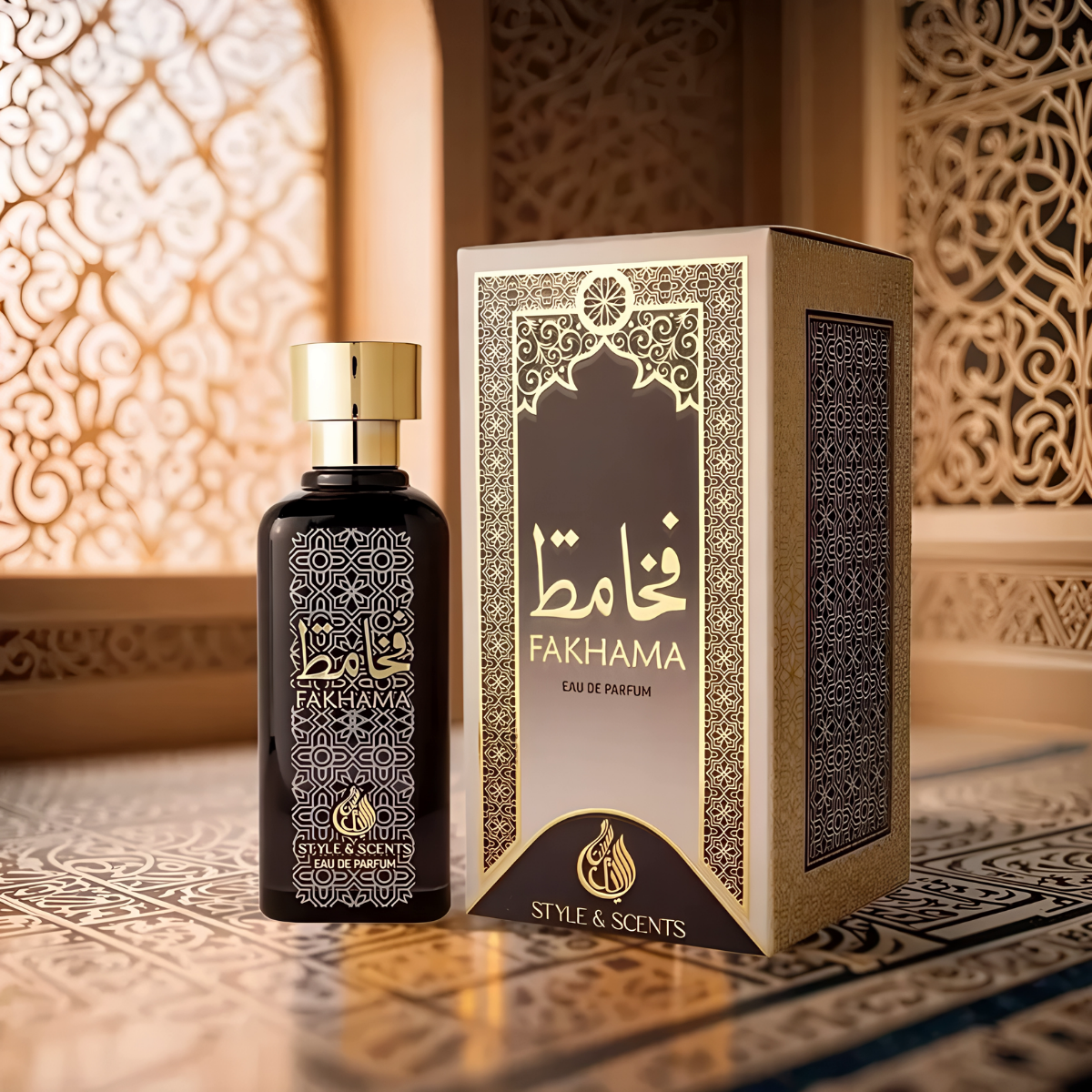 Perfume Árabe Fakhama Style & Scent 100ml EDP Amadeirado