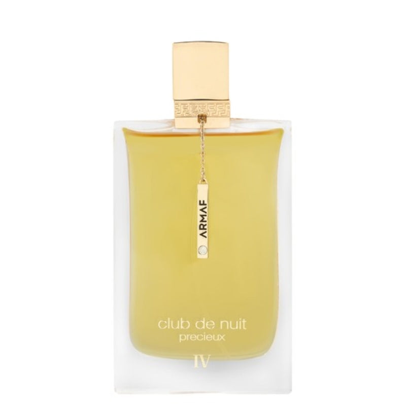 Frasco do perfume Club De Nuit Precieux IV Armaf 55ml EDP, família amadeirado e âmbar.