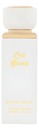 Frasco do perfume Coco Blanco Gulf Orchid 100ml EDP Feminino, família floral e doce/gourmand.