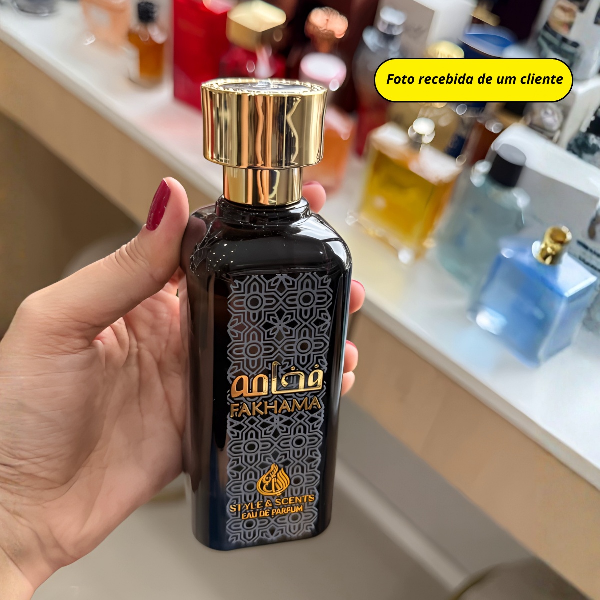 Perfume Árabe Fakhama Style & Scent 100ml EDP Amadeirado