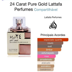 24 Carat Pure Gold Lattafa Eau De Parfum 100ml