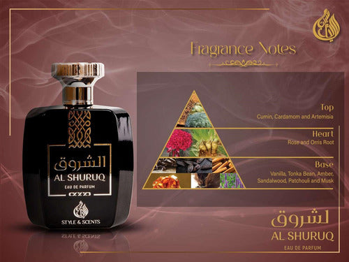 Perfume Árabe Style & Scent Al Shuruq 100ml EDP Unissex
