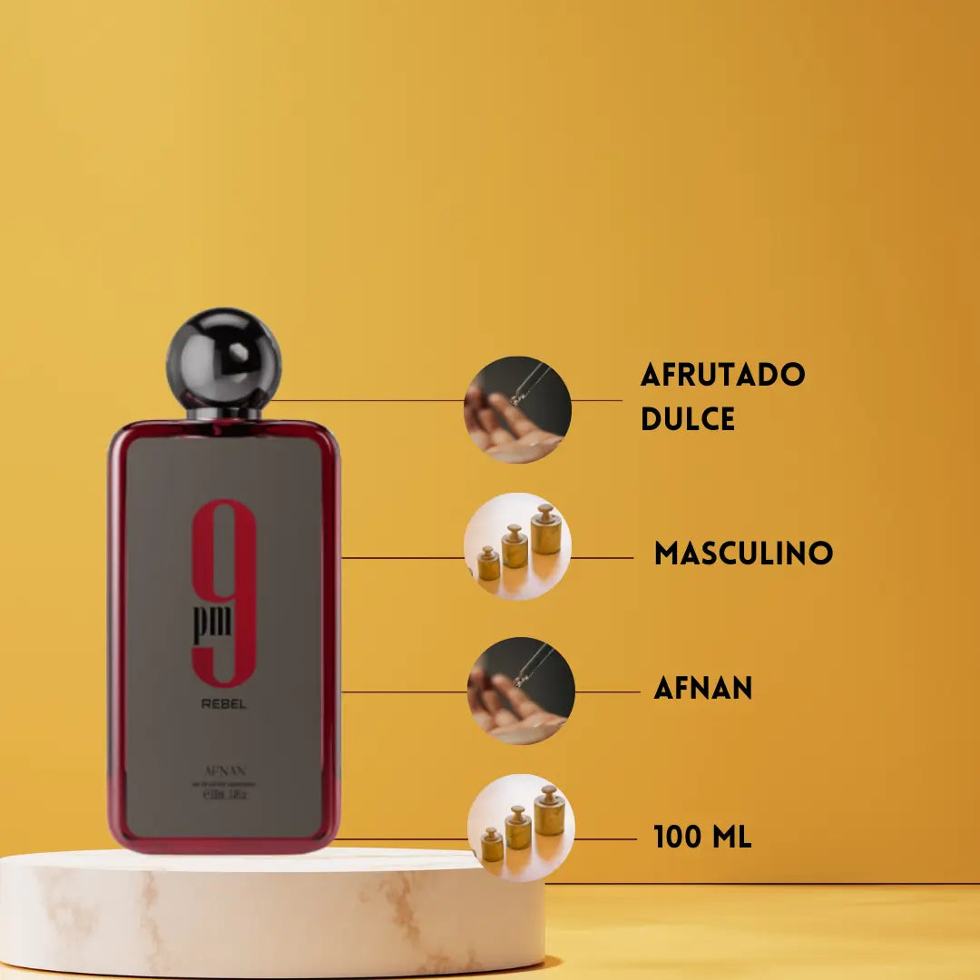 9 Pm Rebel Afnan Eau De Parfum 100ml Unisex