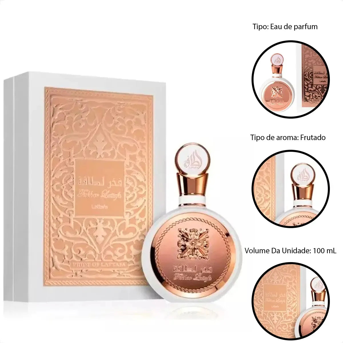 Perfume Feminino Fakhar Rose Eau de Parfum 100 mL