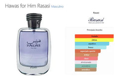 Hawas For Him Al Rasasi Eau De Parfum 100ml Masculino