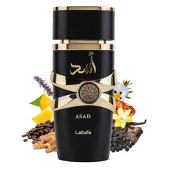 Perfume Árabe Asad Lattafa 100ml EDP Amadeirado Masculino