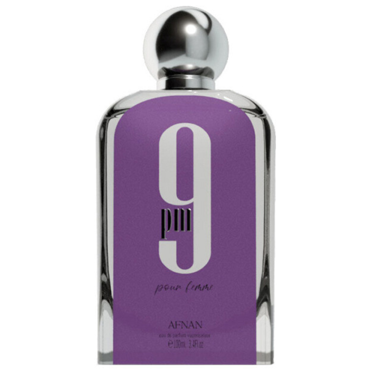 Perfume Árabe 9PM Roxo Pour Femme Afnan 100ml EDP Feminino