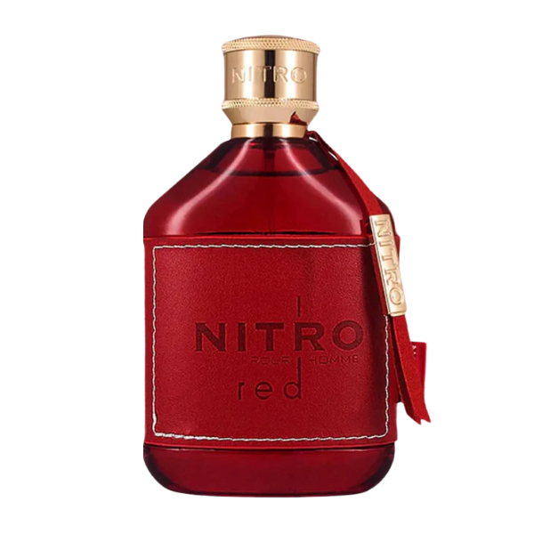 Frasco do perfume Nitro Red Dumont Pour Homme Eau De Parfum 100ml, da Dumont Paris, família amadeirado e âm.