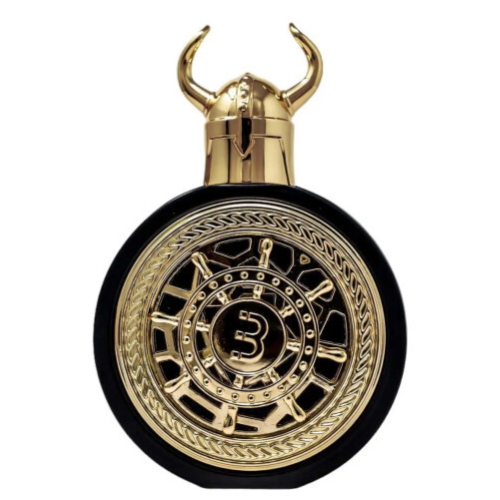 Frasco do perfume Viking Cairo Bharara Eau De Parfum 100ml, família amadeirado e âmbar.