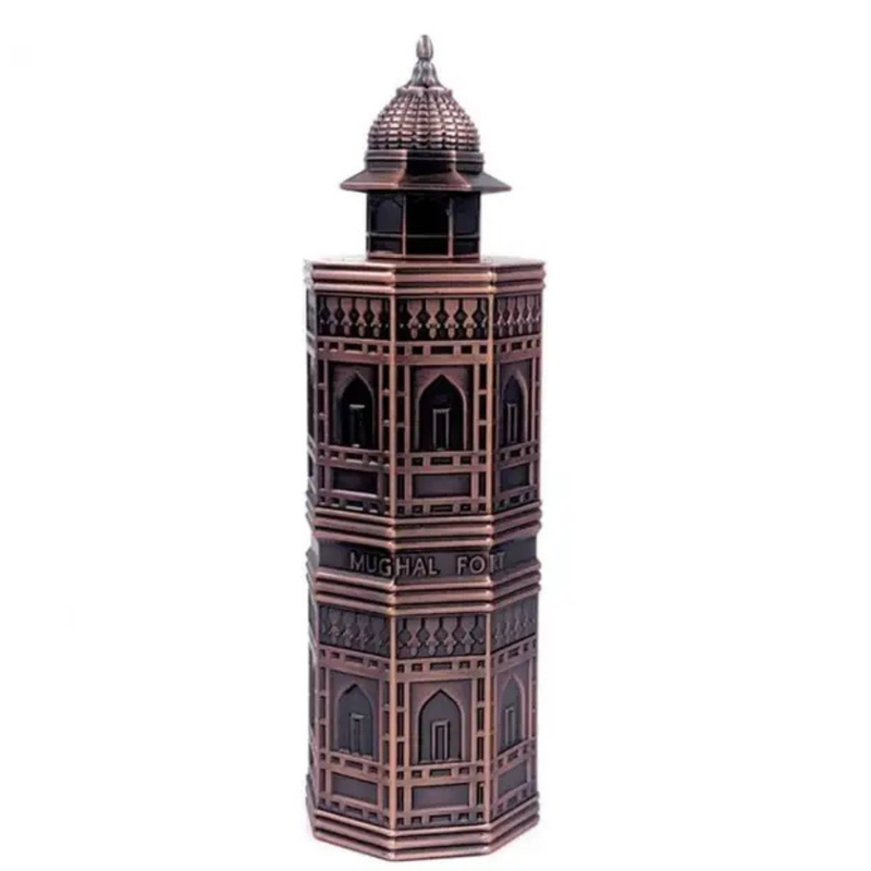 Frasco do perfume Mughal Fort Lattafa Eau De Parfum 100ml Unisex, família amadeirado e âmbar.